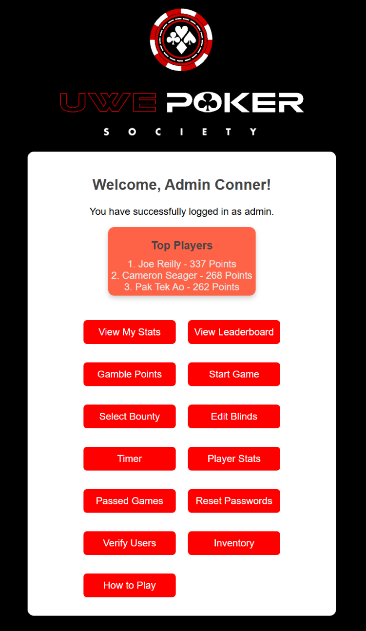 Admin Dashboard